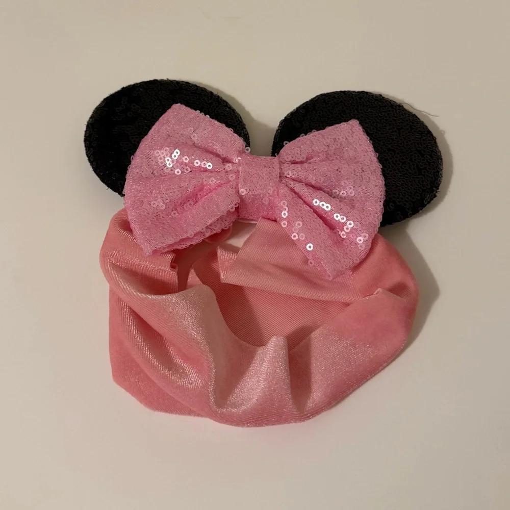 Minnie Mouse Sequin Ears Baby Headband NWOT